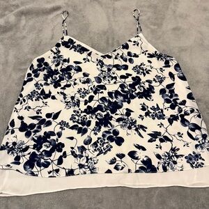 Paper Crane Black and White Floral Camisole